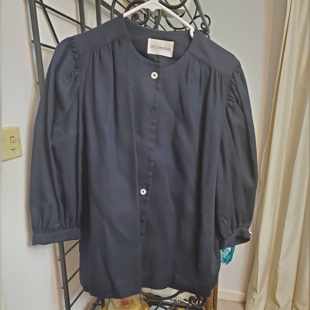 Womens black jacket by JH Collectibles, size 14
